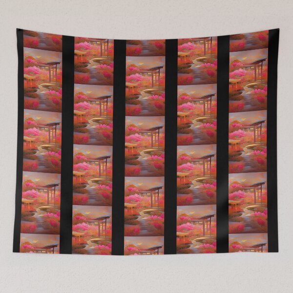 Item preview, Japanese Garden Artificial Inteligence Generated Art Poster designed and sold by OshoreShops.
