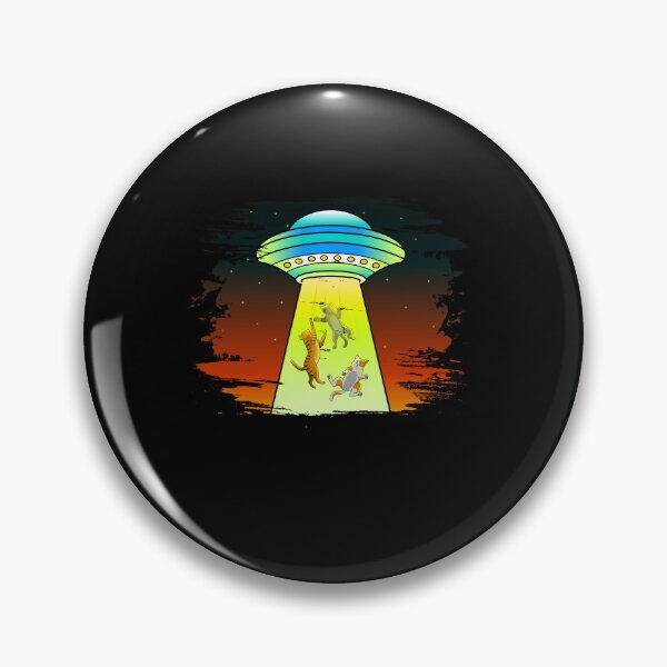 Item preview, Cat Abduction ufos alien abduction designed and sold by Ibu83.