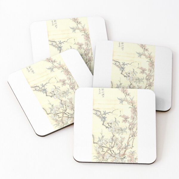 Item preview, Red and White Peach Blossoms Sketch designed and sold by Ktwop.