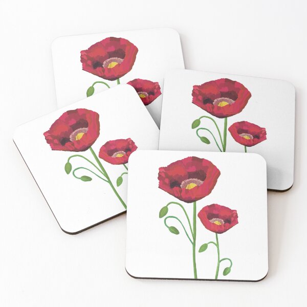 Item preview, Amapolas - Rojo designed and sold by Cath Redstone Designs.