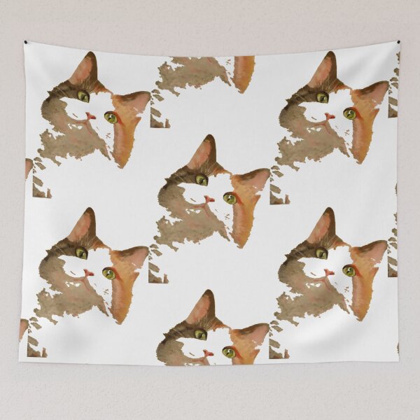 Item preview, I'm All Ears - Cute Calico Cat Portrait designed and sold by taiche.