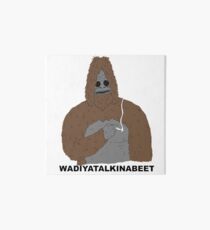 smoking yeti Art Board
