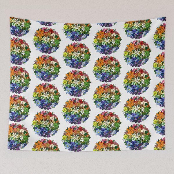 Aperçu de l'œuvre Fleurs arc-en-ciel créée et vendue par elleniona.