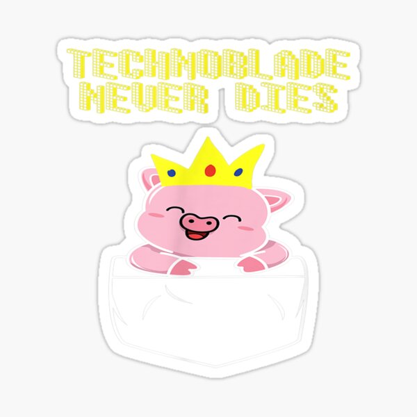 technoblade never dies Sticker for Sale by xxbadbunny
