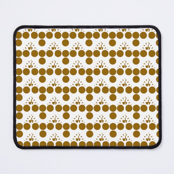 Item preview, Ornamental Geometric Golden Brown Balls in Square Square Pattern designed and sold by IraNiva.