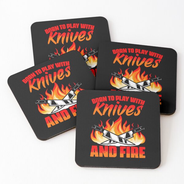 Item preview, I Was Born To Play With Knives And Fire Funny Cooking Humor designed and sold by Nessshirts.