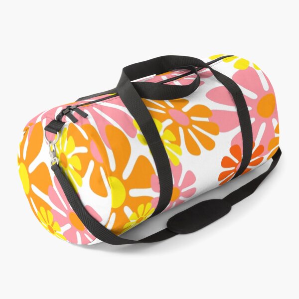 Item preview, 60's Retro Liquid Flowers in Orange, Yellow and Pink designed and sold by MellowCat.