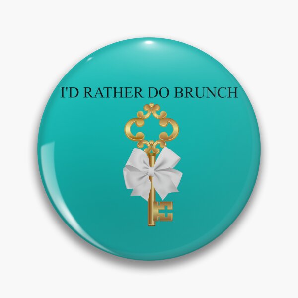 Item preview, I'd Rather Do Brunch - Gold Key White Bow & Box designed and sold by gtgbrown.