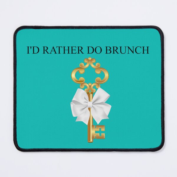 Item preview, I'd Rather Do Brunch - Gold Key White Bow & Box designed and sold by gtgbrown.