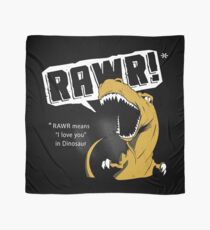 Rawr bedeutet ich liebe dich im Dinosaurier Tuch