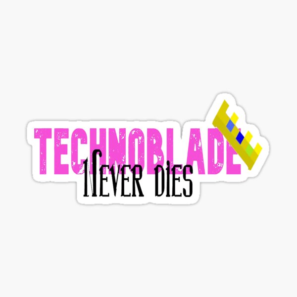technoblade never dies Sticker for Sale by xxbadbunny
