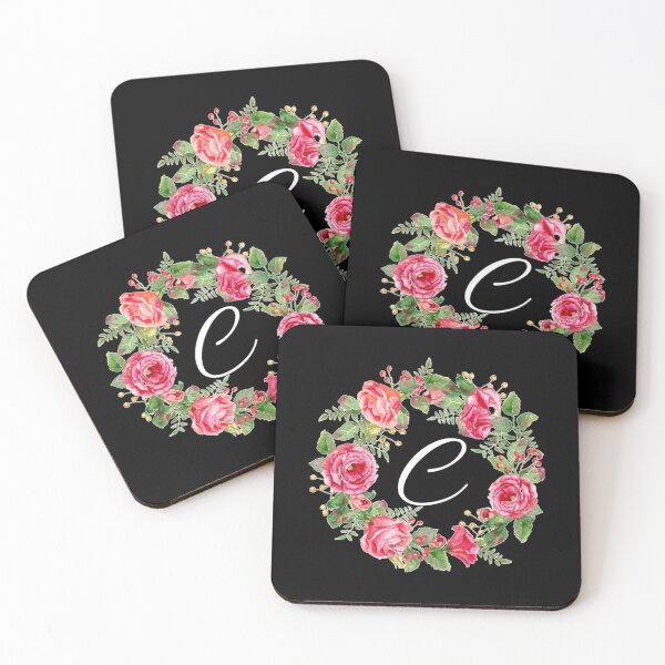 Item preview, Rose Wreath Letter C Premium Scoop  designed and sold by argyleclimese.