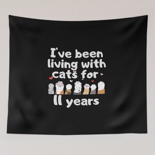 Item preview, I've been living with cats for 11 years designed and sold by marunstudio.