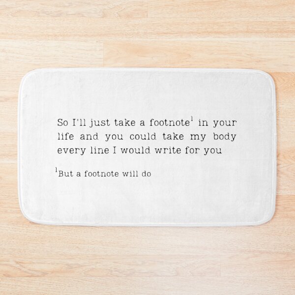 Item preview, A footnote will do - Footnote by Conan Gray designed and sold by em-designss.