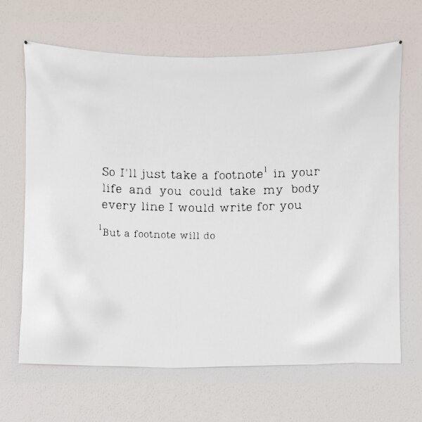 Item preview, A footnote will do - Footnote by Conan Gray designed and sold by em-designss.