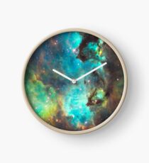 Grüne Galaxie Uhr