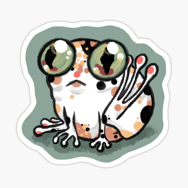 Vista previa del artículo con la obra «Gigi la Grenouille (rana)», diseñado y vendido por sirshopsalot.