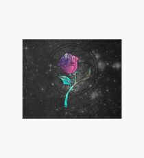 Stained Glass Rose Galaxy Art Board