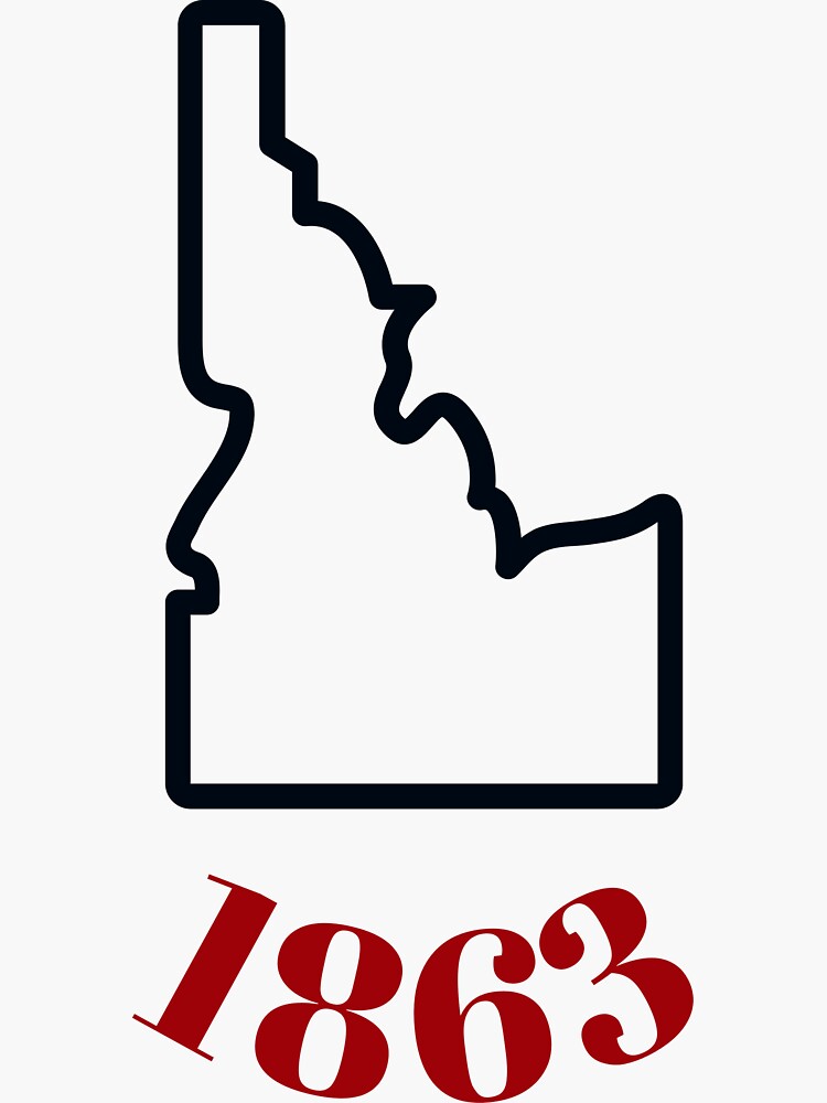 Idaho The Gem State Sticker For Sale By Rivetill Redbubble