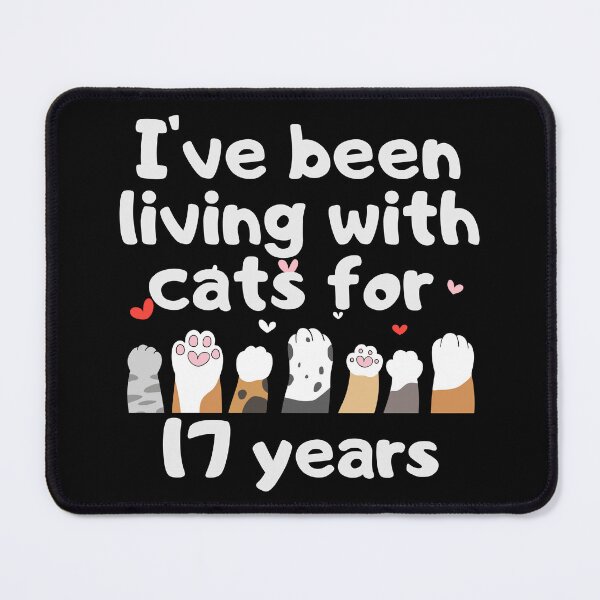 Item preview, I've been living with cats for 17 years designed and sold by marunstudio.