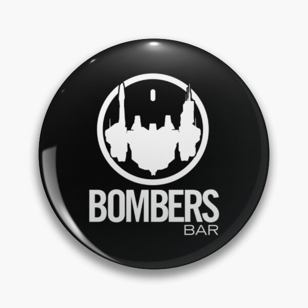 Artikelvorschau, Bomber_s Bar White Logo (nicht gealtert, klein) entworfen und verkauft von FondueJr.