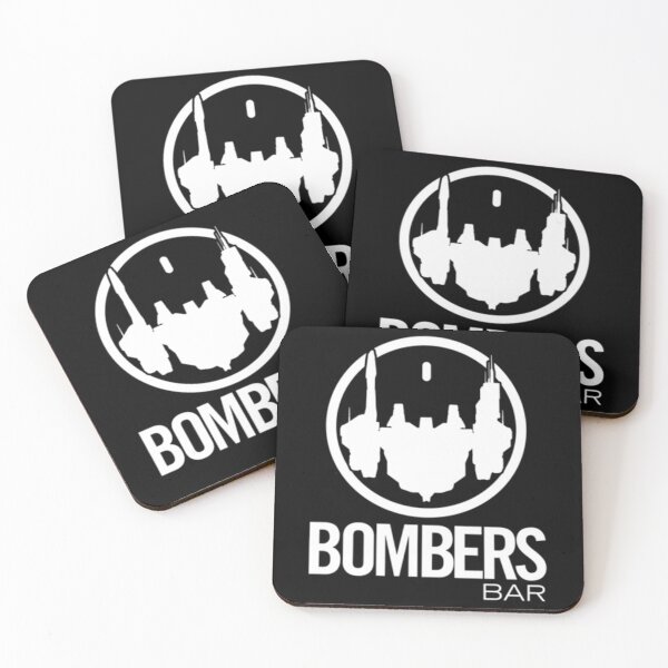Item preview, Bomber_s Bar White Logo (Non-Distressed, Small)   designed and sold by FondueJr.