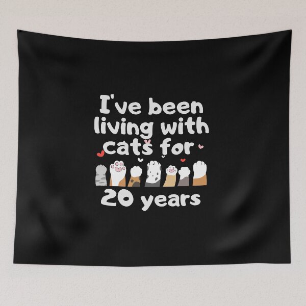 Item preview, I've been living with cats for 20 years designed and sold by marunstudio.