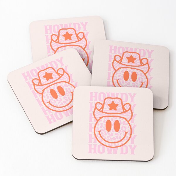 Item preview, HOWDY HOWDY HOWDY  Preppy Smiley Smile Face Leopard Texture Cowboy Zebra Hat | White Background designed and sold by PEARROT.