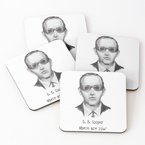 Artikelvorschau, D. B. Cooper Wo bist du entworfen und verkauft von Alacenakarts.