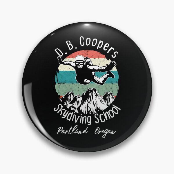 Artikelvorschau, D. B. Coopers Skydiving School Portland, Oregon Lustiges, Vintages Fallschirmspringen Lustiges Fallschirmspringer-Retro-Shirt entworfen und verkauft von Alacenakarts.