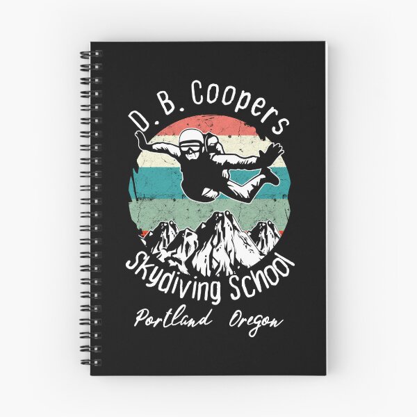 Item preview, D. B. Coopers Skydiving School Portland, Oregon Funny , Vintage Skydiving Funny Skydiver Retro Shirt designed and sold by Alacenakarts.