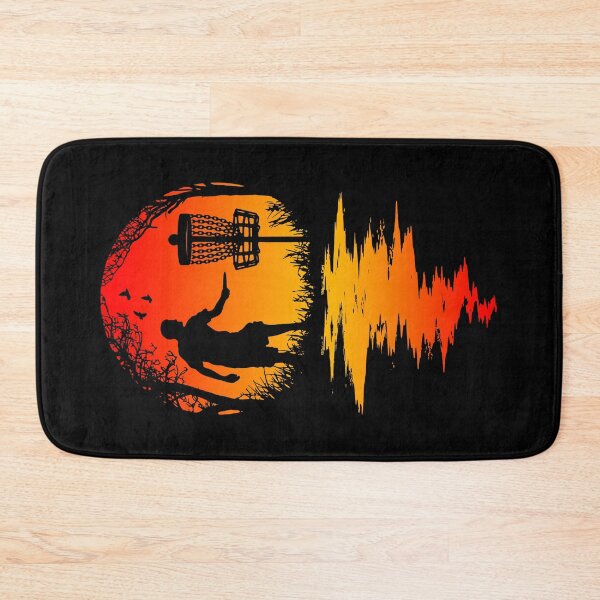 Artikelvorschau, Lustige Disc-Golf-Spieler-Retro-Sonnenuntergang-Silhouette-Grafik entworfen und verkauft von GrandeDuc.
