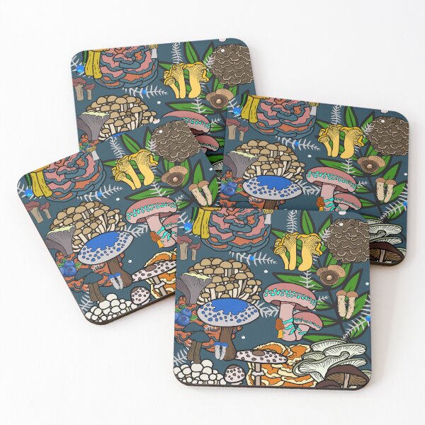 Item preview, Shroom Bloom Mushroom Pattern Botanic designed and sold by MadameHiro.