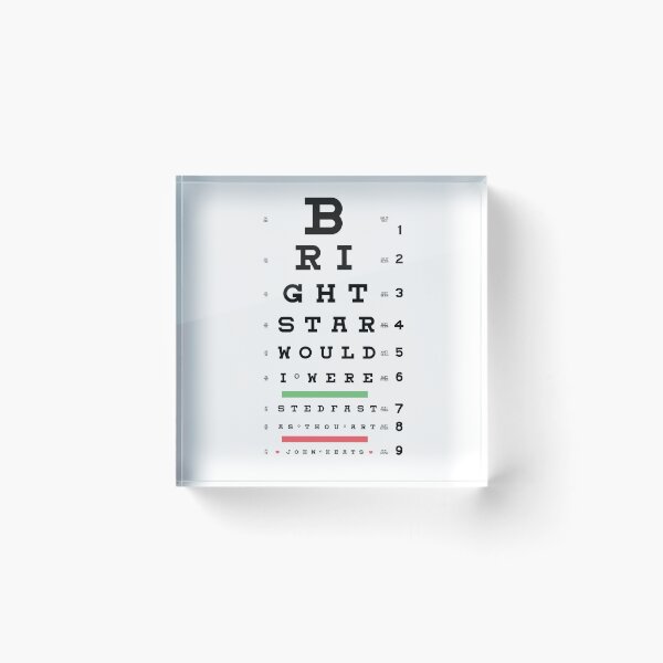 Item preview, Eye Chart | Bright Star designed and sold by Pemberley-Tees.