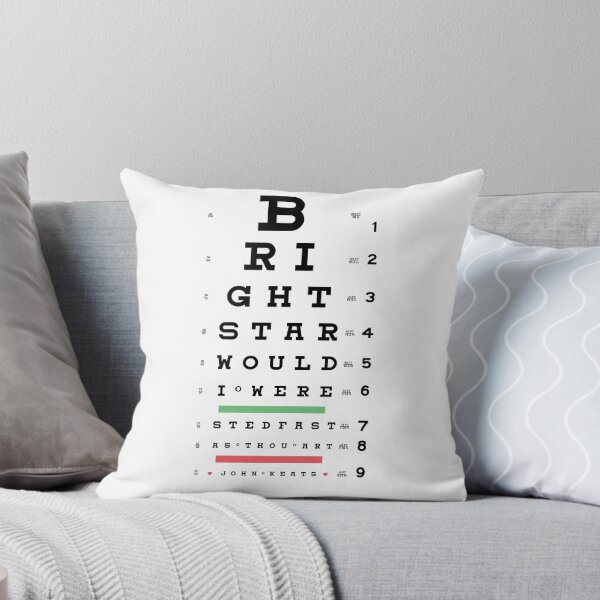 Item preview, Eye Chart | Bright Star designed and sold by Pemberley-Tees.
