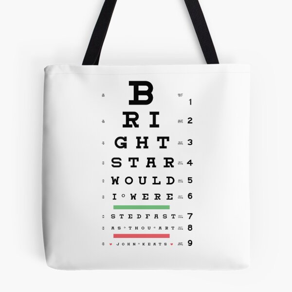 Item preview, Eye Chart | Bright Star designed and sold by Pemberley-Tees.