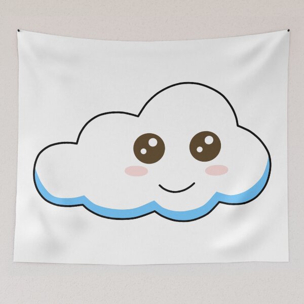 Item preview, Kawaii Cloud With Cute Smile designed and sold by CreativeCranium.