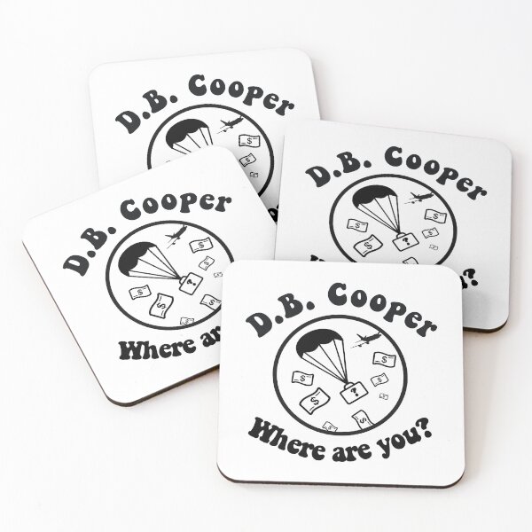 Artikelvorschau, DB Cooper, wo bist du? entworfen und verkauft von Alacenakarts.