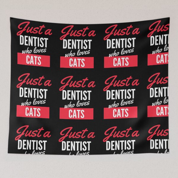 Item preview, Just A Dentist Who Loves Cats - Gift For Men, Women, Cats Lover designed and sold by ExploreTheStore.