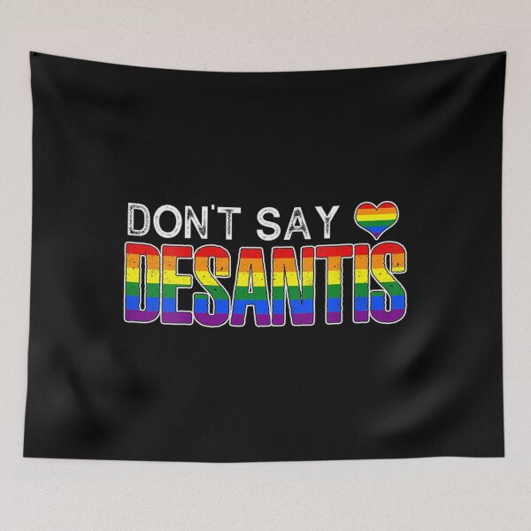 Item preview, Womens Don't Say DeSantis anti liberal Florida say gay LGBTQ pride V-Neck designed and sold by definitediffere.