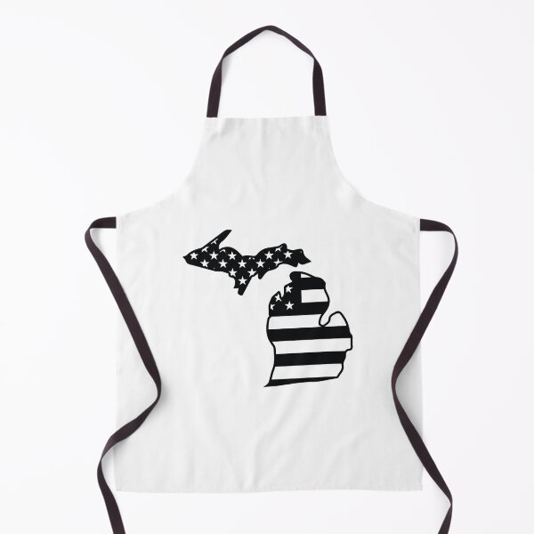 Item preview, Michigan state with US flag pattern designed and sold by PepaAnaRB.