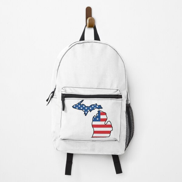 Item preview, Michigan state with US flag pattern designed and sold by PepaAnaRB.