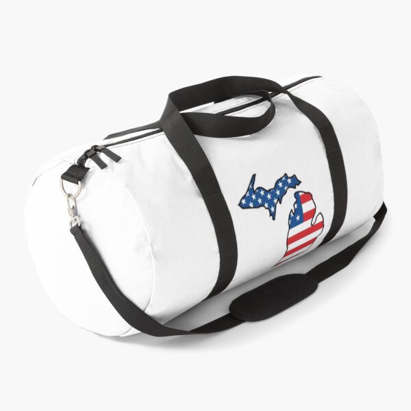 Item preview, Michigan state with US flag pattern designed and sold by PepaAnaRB.
