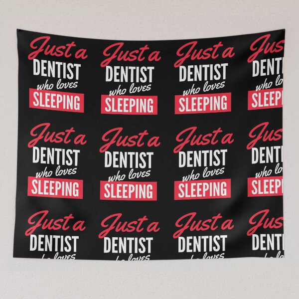 Item preview, Just A Dentist Who Loves Sleeping - Gift For Men, Women, Sleeping Lover designed and sold by ExploreTheStore.