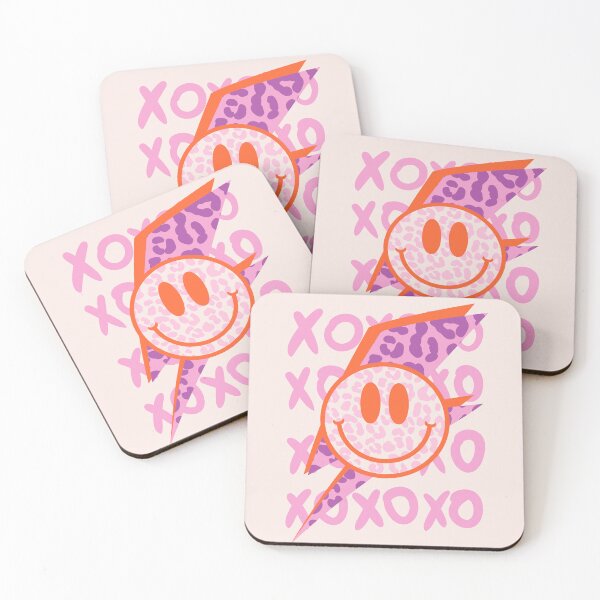 Item preview, Preppy Smiley Face XOXO Leopard Texture Cowboy Smile Zebra Hat | White Background designed and sold by PEARROT.