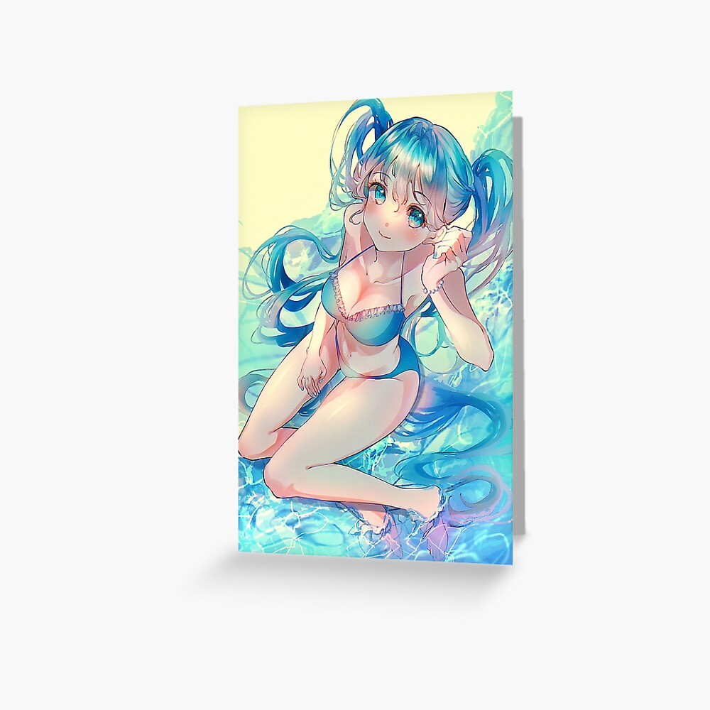 Sexy Hatsune Miku Bikini Waifu Cute Kawaii Hot (Vocaloid Lewd Anime Girl)  Lolita