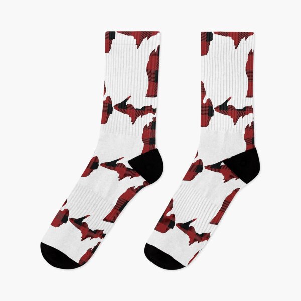 Item preview, Michigan state shape with buffalo plaid pattern  designed and sold by PepaAnaRB.