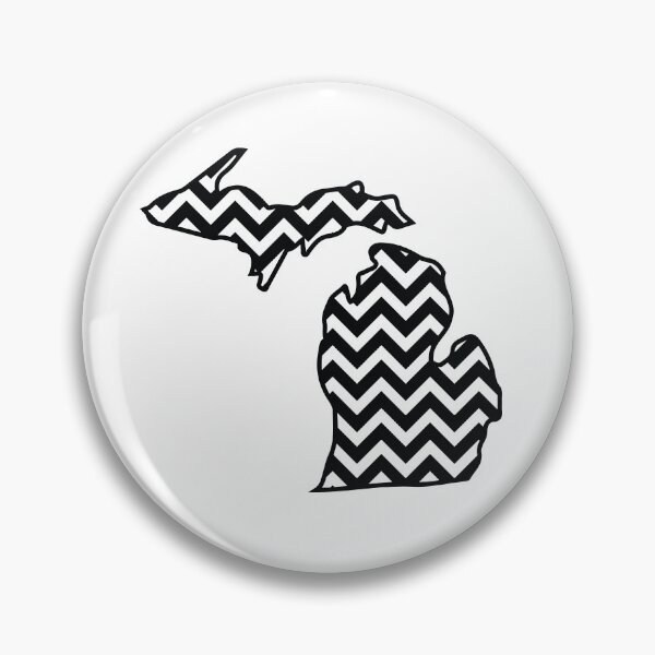 Item preview, Michigan state shape with chevron pattern designed and sold by PepaAnaRB.
