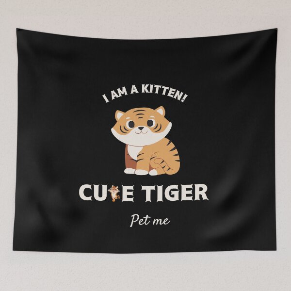 Item preview, i am a kitten not a tiger - i am dancing tiger, cute lovely tiger pet him too - i love my tiger more than kitten - who is the tiger king  designed and sold by mustafatolba16.