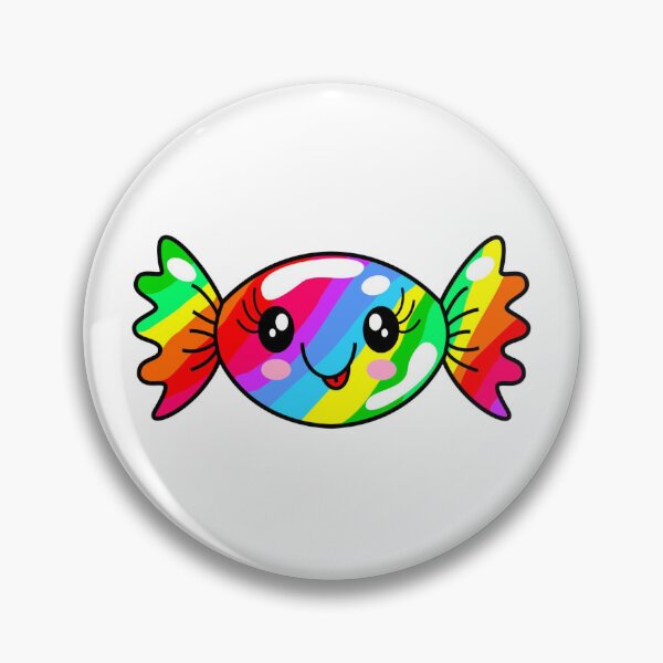 Item preview, Kawaii Rainbow Candy With Adorable Smile designed and sold by CreativeCranium.